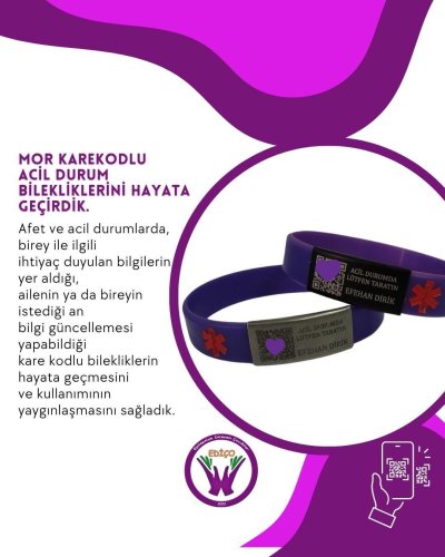 KAREKODLU ACİL DURUM BİLEKLİĞİ