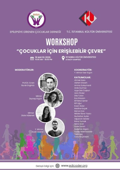 Çocuklar İçin Erişilebilir Çevre Workshop'u katılımcıları belirlendi